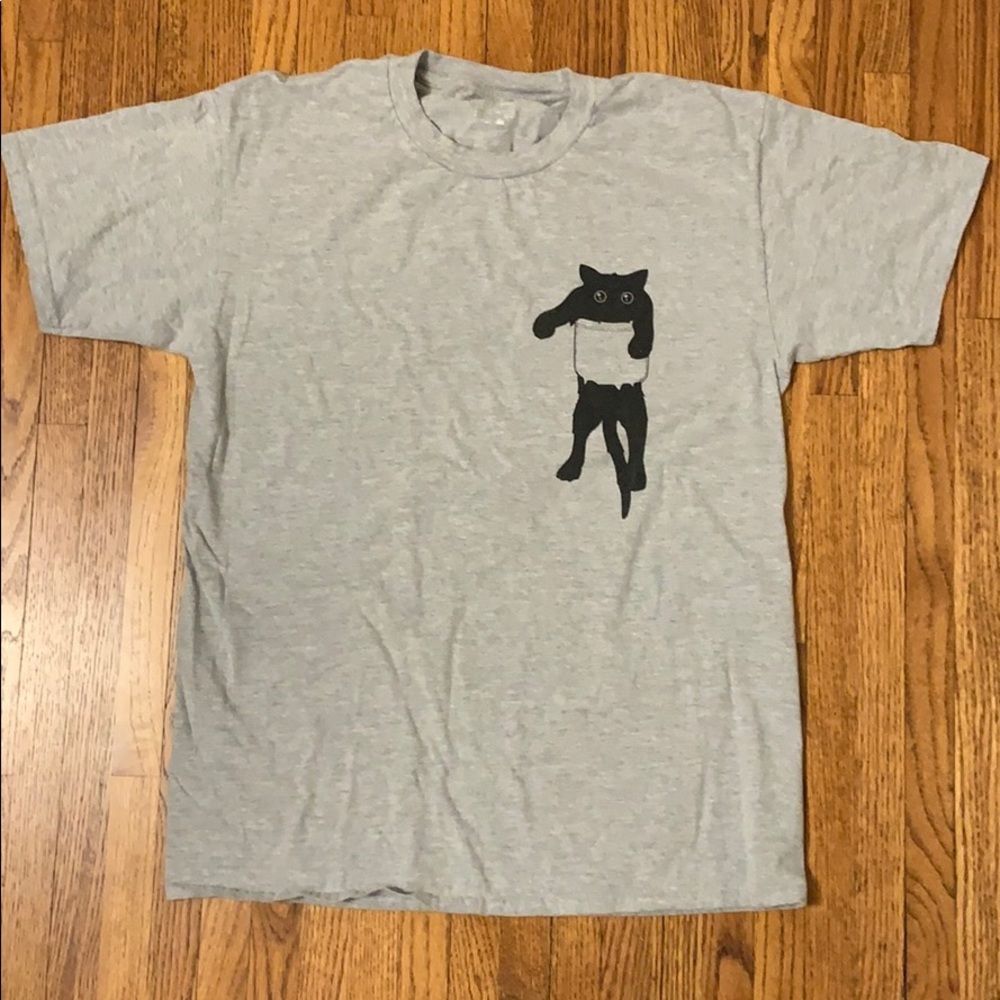 Cat in pocket shirt